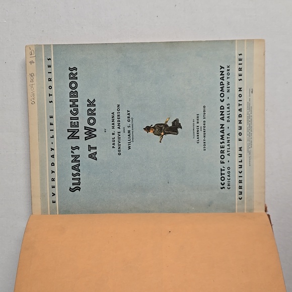 Vintage School Book "Susan's Neighbors" Hardback 1937 Old Time Retro Reading - Picture 5 of 16